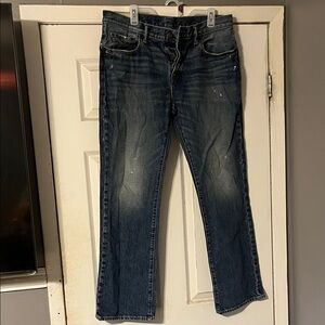 Abercrombie & Fitch Dark Blue Straight Leg Men's Jeans